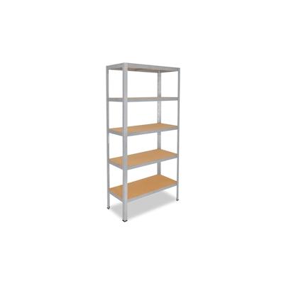 shelfplaza HOME 200x45x30 cm Schwerlastregal in verzinkt mit 5 Böden und 175 kg Traglast pro Boden Image