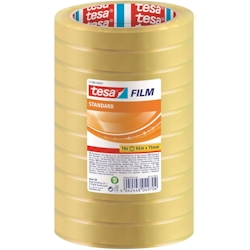 Klebefilm tesafilm standard 15mmx66m transparent 10 Rollen Packung mit 12 Stück Image