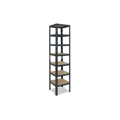 shelfplaza HOME 230x50x50 cm Schwerlastregal in anthrazit mit 7 Böden und 125 kg Traglast pro Boden Image
