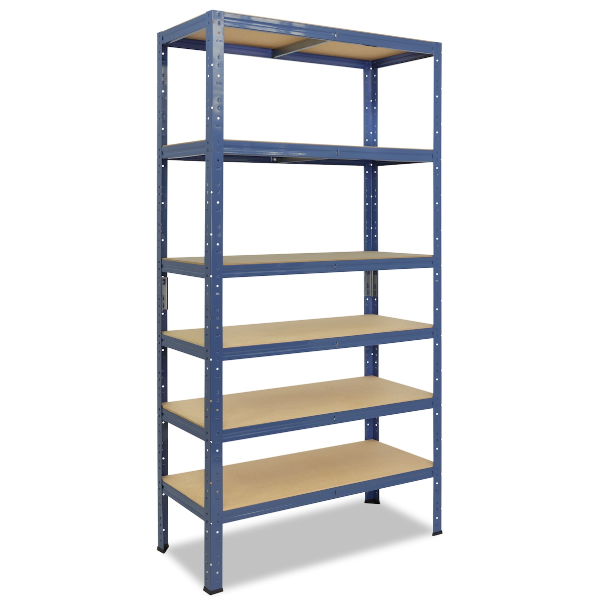 shelfplaza HOME 180x60x50 cm Schwerlastregal in blau mit 6 Böden und 145 kg Traglast pro Boden Image