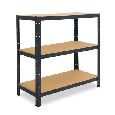 shelfplaza HOME 100x70x60 cm Schwerlastregal in anthrazit mit 3 Böden und 175 kg Traglast pro Boden Image