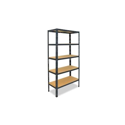 shelfplaza HOME 180x120x45 cm Schwerlastregal in anthrazit mit 5 Böden und 175 kg Traglast pro Boden Image