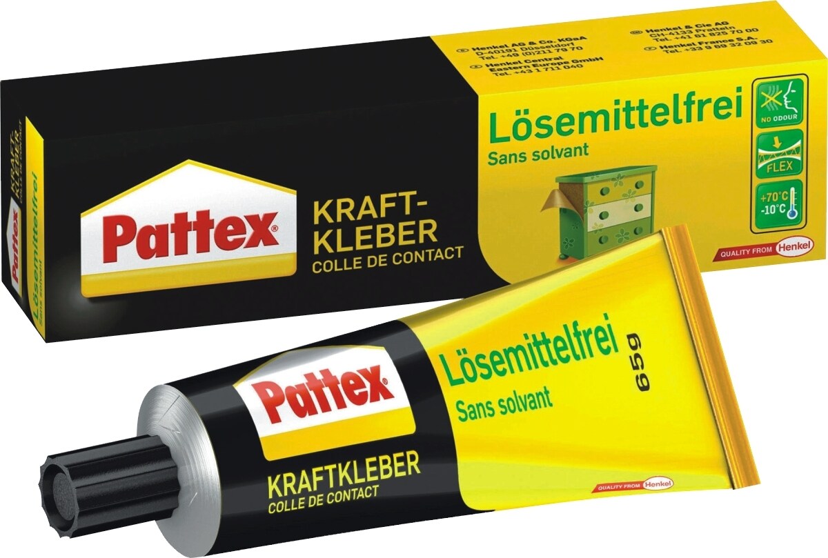 Pattex Kraftkleber lösemittelfrei Tube mit 65g Packung mit 12 Stück Image