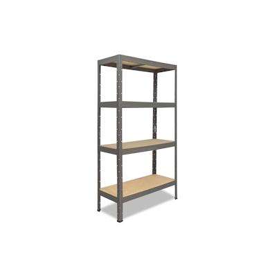 shelfplaza PRO 155x70x40 cm Schwerlastregal in grau mit 4 Böden und 200 kg Traglast pro Boden Image