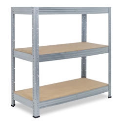 shelfplaza PRO 115x90x60 cm Schwerlastregal in verzinkt mit 3 Böden und 200 kg Traglast pro Boden Image