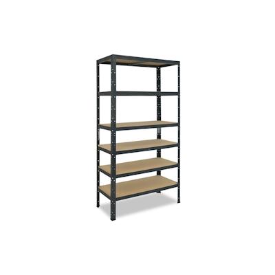 shelfplaza HOME 200x100x60 cm Schwerlastregal in anthrazit mit 6 Böden und 145 kg Traglast pro Boden Image
