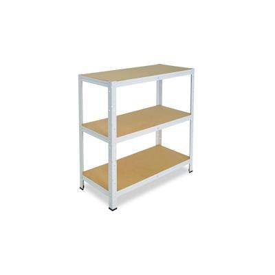 shelfplaza HOME 100x60x30 cm Schwerlastregal in weiß mit 3 Böden und 175 kg Traglast pro Boden Image