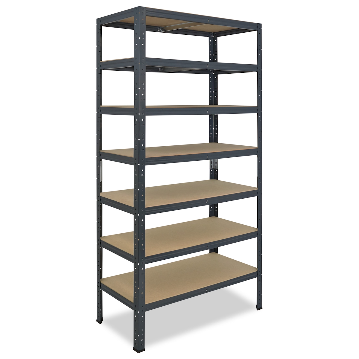 shelfplaza HOME 200x60x45 cm Schwerlastregal in anthrazit mit 7 Böden und 125 kg Traglast pro Boden Image