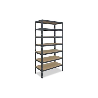 shelfplaza HOME 230x100x40 cm Schwerlastregal in anthrazit mit 7 Böden und 125 kg Traglast pro Boden Image