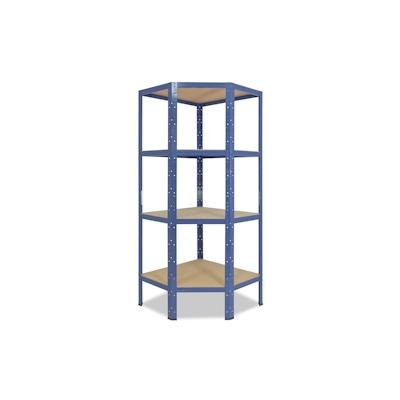 shelfplaza HOME 155x90x60 cm Eckregal in blau mit 4 Böden und 175 kg Traglast pro Boden Image