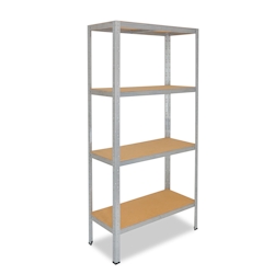 shelfplaza HOME 180x75x50 cm Schwerlastregal in verzinkt mit 4 Böden und 175 kg Traglast pro Boden Image