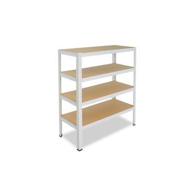 shelfplaza HOME 115x90x30 cm Schwerlastregal in weiß mit 4 Böden und 175 kg Traglast pro Boden Image