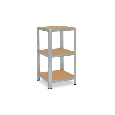 shelfplaza HOME 90x50x50 cm Schwerlastregal in verzinkt mit 3 Böden und 175 kg Traglast pro Boden Image