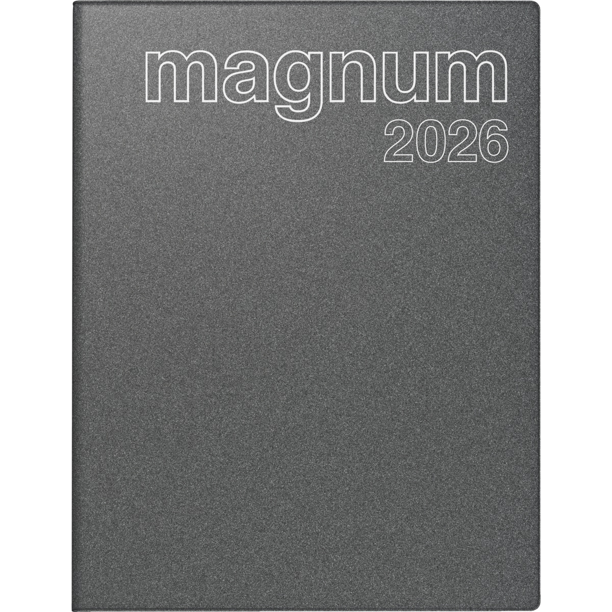 Rido Buchkalender magnum 18,3x24cm 1 Woche/2 Seiten Kunststoff grau 2026. Image