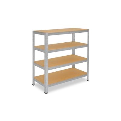 shelfplaza HOME 115x60x30 cm Schwerlastregal in verzinkt mit 4 Böden und 175 kg Traglast pro Boden Image