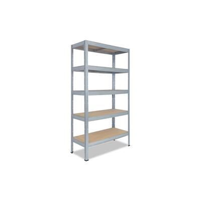 shelfplaza PRO 200x120x60 cm Schwerlastregal in verzinkt mit 5 Böden und 200 kg Traglast pro Boden Image