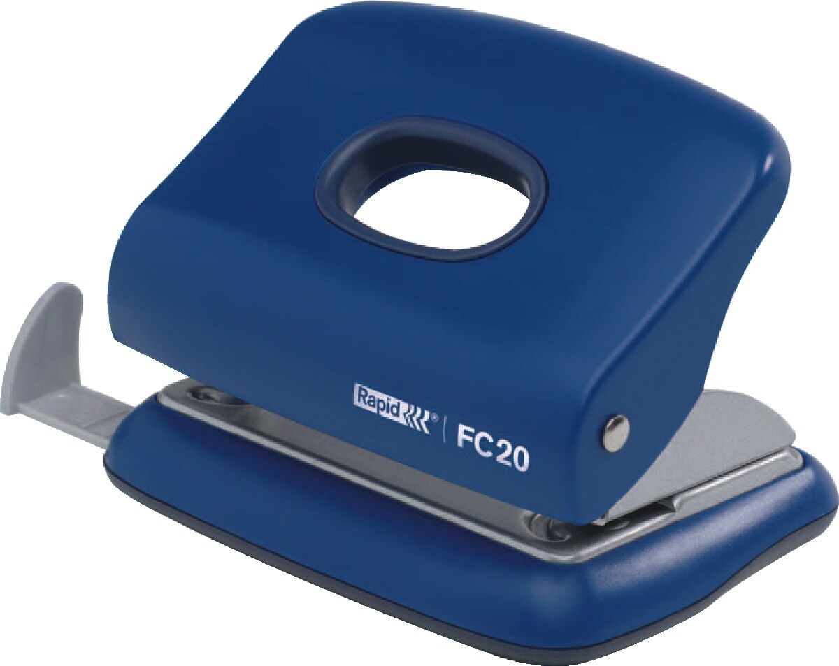 Rapid Bürolocher FC20 20 Blatt Stanzleistung blau Packung mit 20 Stück Image