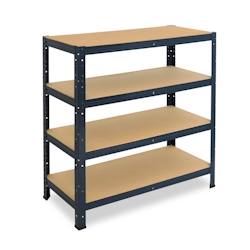 shelfplaza HOME 100x60x50 cm Schwerlastregal in anthrazit mit 4 Böden und 175 kg Traglast pro Boden Image