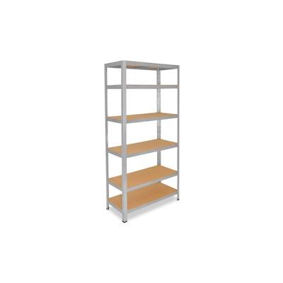 shelfplaza HOME 200x60x30 cm Schwerlastregal in verzinkt mit 6 Böden und 145 kg Traglast pro Boden Image