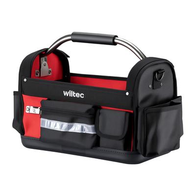 TEMU Wiltec Foldable Tool Bag 40 X 20 X 28 Cm Up To 30 Kg, Tool Bag With 29 Compartments, Work Bag With Shoulder Strap, Water-resistant Transport Bag Image