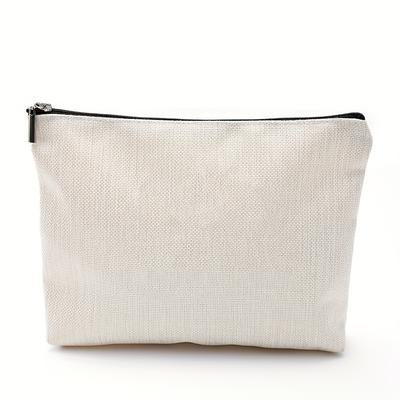 TEMU Blank Diy Pencil Case And Makeup Bag - Bulk Pencil Pouch, Versatile Travel Toiletry Bag With Zipper. Image