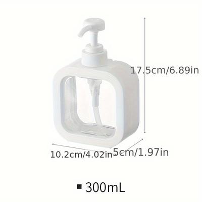 TEMU Large Capacity Empty Bottle For Hand Wash, Laundry Detergent Dispensing Bottle, Pressurized Shower Gel Bottle, Dishwashing Liquid Dispenser Image