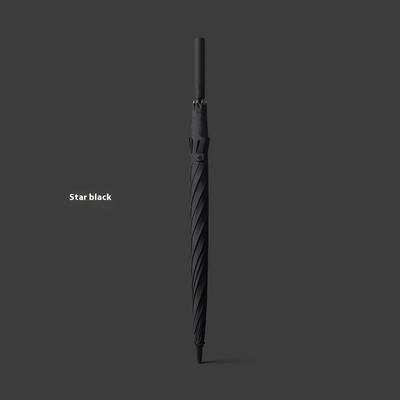 TEMU [1pc 55-inch Large Golf Umbrella] Automatic Open 55-inch Large Golf Umbrella, Mature & , Water-resistant Fabric, Windproof With 8 Fiberglass Ribs, Rubber Handle, For 2-3 People Image