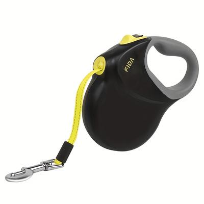 TEMU 8m Retractable Dog Leash - Automatic Nylon Lead With Black Handle, Adjustable For Walking, Durable Pp Material, Pet Supplies For Dogs, Leashes For Dogs Image