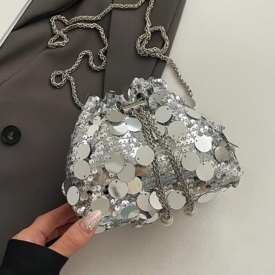 TEMU This Year's Popular Bucket Bag For Women, New In 2025, Fashionable And Trendy Crossbody Bag With French Chain Shoulder Bag For Women Image