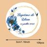 TEMU Custom Text Or Name Date Sticker, Personalised Labels Wedding Label Stickers - Personalised Bride And Groom Name Stickers - Floral Stickers - Wedding Favour Stickers - Eucalyptus Wedding Sticker