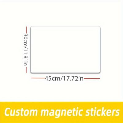 TEMU Car Diy Magnetic Your Own Custom Business Sign Vinyl Sheets Window Cup Gift Image