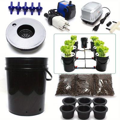TEMU Hydroponics Dwc Kit 20l X 7 Bucket Indoor Hydroponic Growing System Image