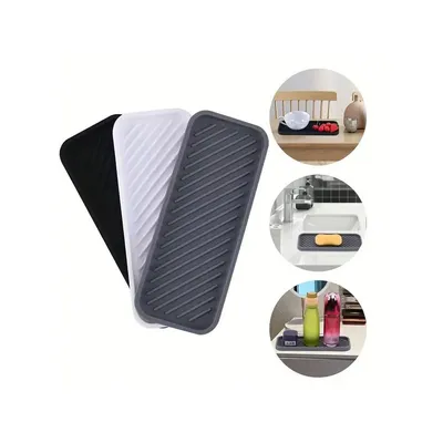 1pc Silicone Sponge Holder Kitchen Sponge Holder, Silicone Slink Organizer Tray for Bathroom,Soap Dispenser,Simple Silicone Soap