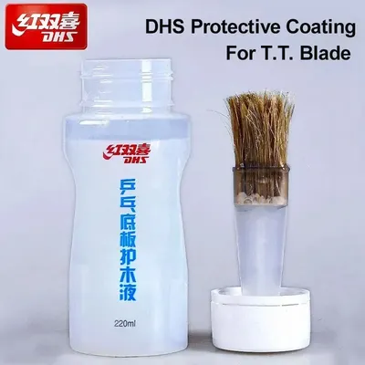 Original DHS Tischtennis Blade Protector Solution 220 ml Ping Pong Blade Schutzbeschichtung Schädenprävention Image
