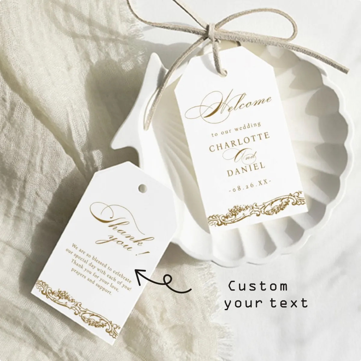 100 Stück individuelle, zarte Geschenkanhänger für Hochzeiten, Smaragdgrün, Hochzeit, Willkommensgeschenkanhänger, individuelle Geschenkanhänger für Hochzeiten Image