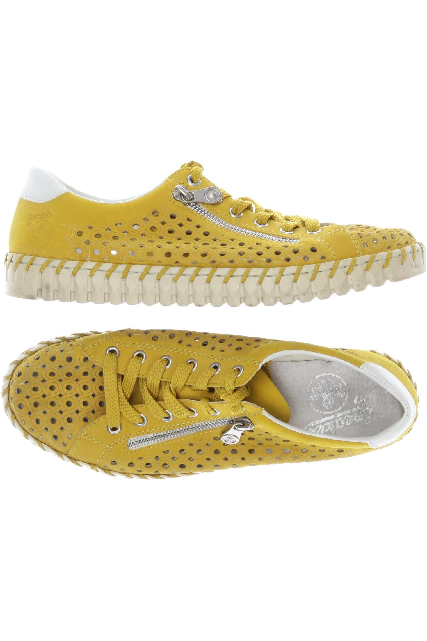 Rieker Damen Halbschuh, Gr. 41, gelb, Kunstleder Image