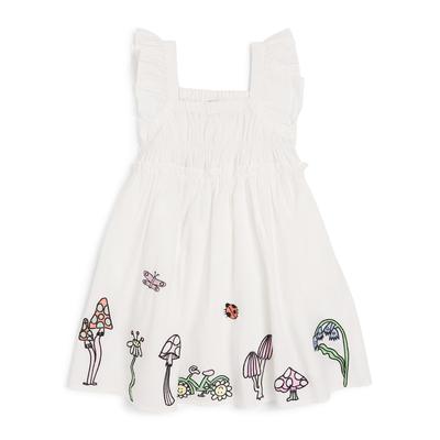 Stella Mccartney Kids Cotton Floral Woven Dress