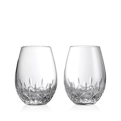 Waterford Set of 2 Lismore Essence Stemless Red Wine Glasses