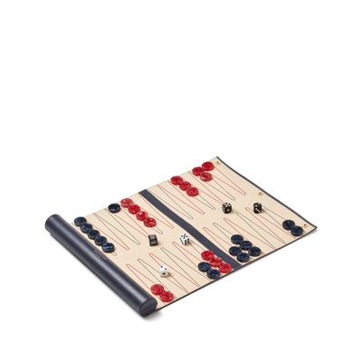 Aspinal Of London Leather Travel Backgammon Set