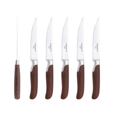 Bugatti Set of 4 En Cruz Pakka Flat Steak Knives