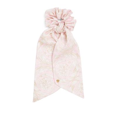 Versace Kids Satin Barocco Print Scrunchie