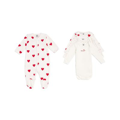 Petit Bateau Set Of 4 All-In-One and Bodysuits Set