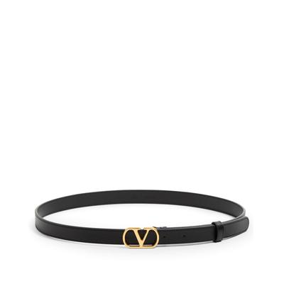 Valentino Garavani Leather VLogo Signature Belt