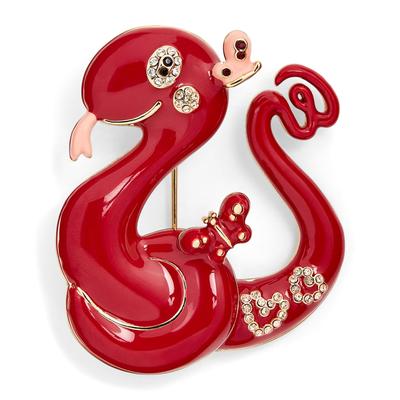 Weekend Max Mara Enamel Snake Brooch