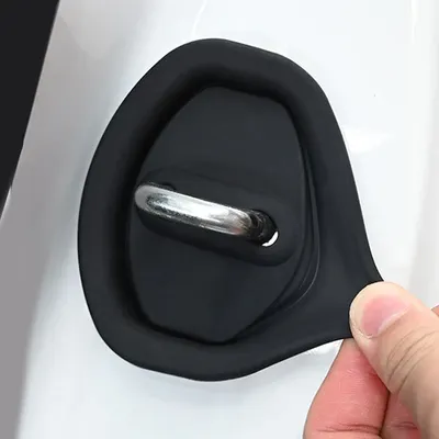Car Door Shock Absorber Universal Flexible Door Lock Protector Silicone Car Door Lock Latches Cover