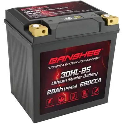 YTX30L-BS Lithium Motorcycle Battery LiFePO4 Engine Start Battery 12.8V 28AH 680 CCA LiFePO4 Engine