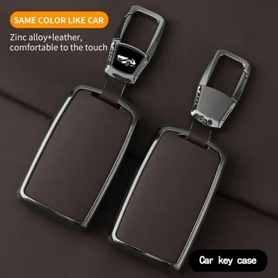 Metal Leather Car Remote Key Case Cover Protect Shell For Mazda 3 Alexa CX30 CX-4 CX5 CX-5 CX8 CX-8