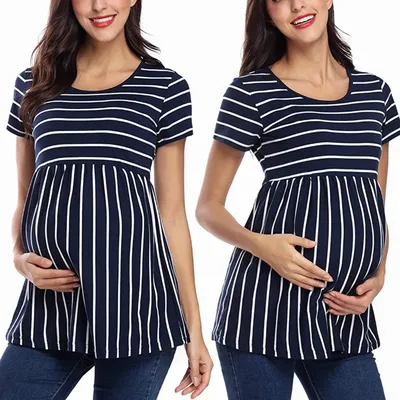 Women's Care Tops Maternity Shirts Maternity Care Tops Short Sleeve Breastfeeding Size 6 Girls