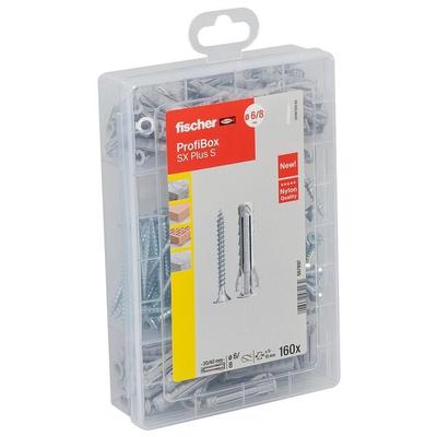 fischer Dübel- und Schrauben-Sortiment »Profi-Box - SX Plus + S« 160 Stück Image
