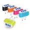 3 Ports USB Wall Charger 5V 1A EU US Plug Charging Head LED Light USB Charger Mobile Phone Adapter